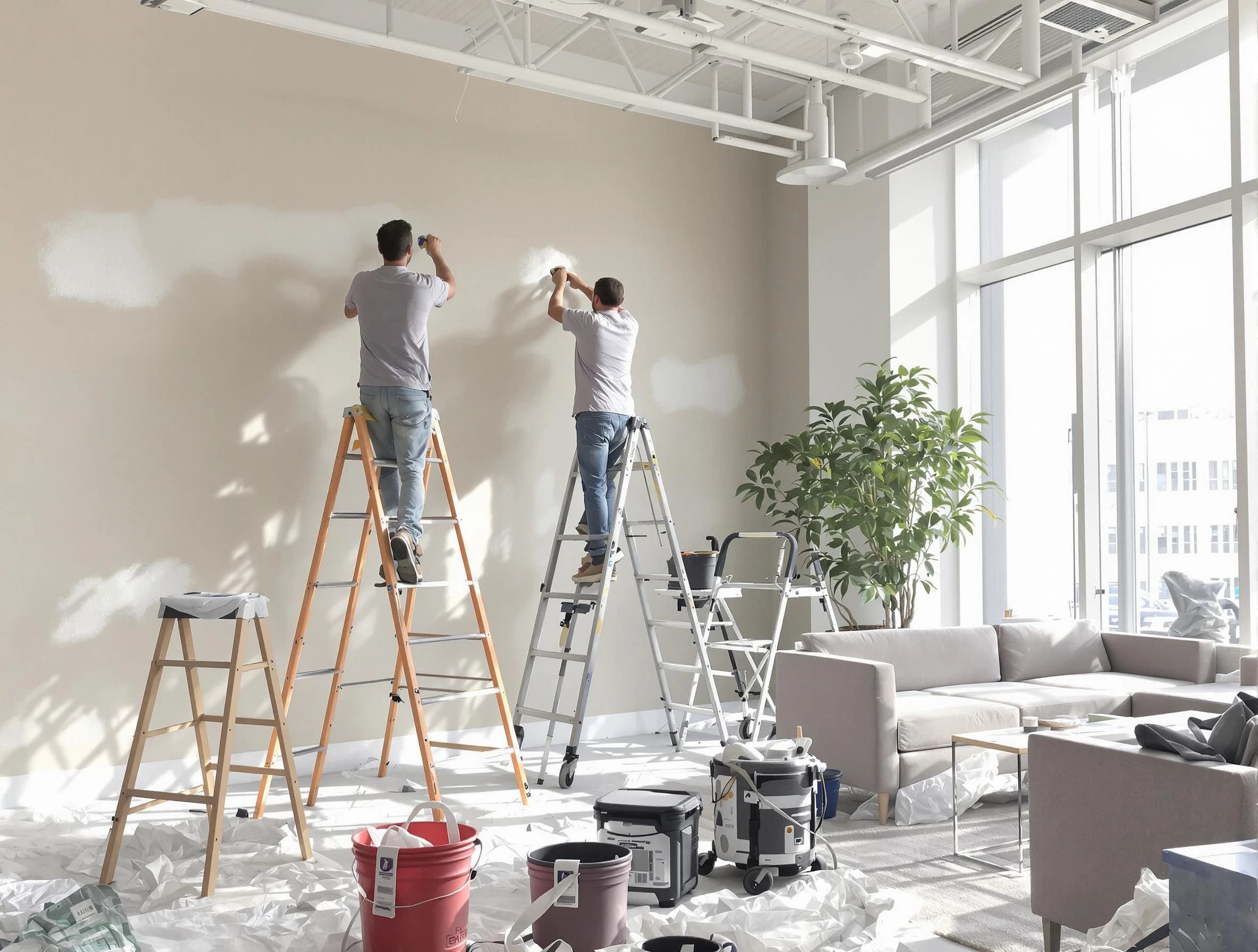 Kent House Painters delivering commercial painting services in Kent, OH